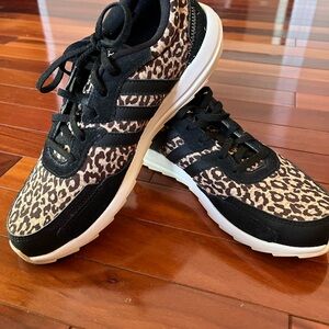 adidas Leopard Print Women's Sneakers - Black and White